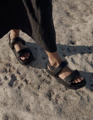 isla sandal, la tribe, chunky sandal, shoes
