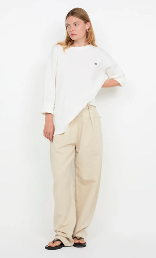 SILO LONG SLEEVE TOP - White
