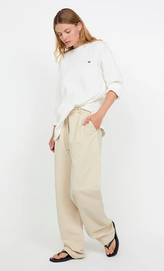 SILO LONG SLEEVE TOP - White