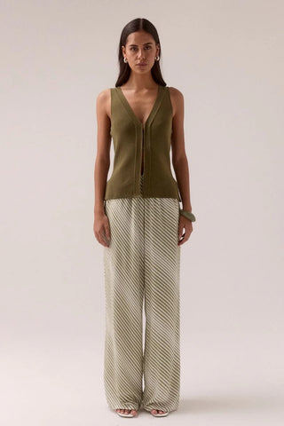 SENTIMENT KNIT TOP, OLIVE