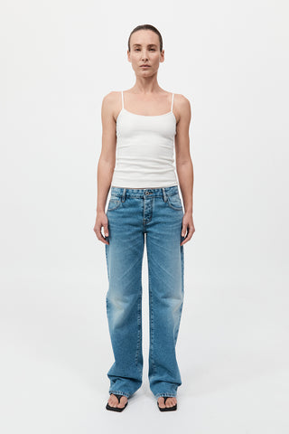 90s Low Rise Jeans, 90s Blue