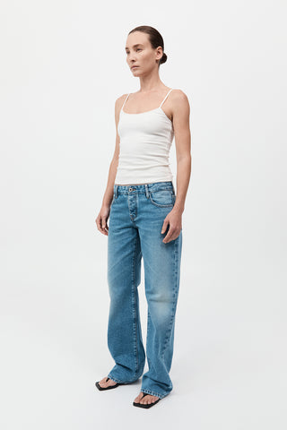 90s Low Rise Jeans, 90s Blue