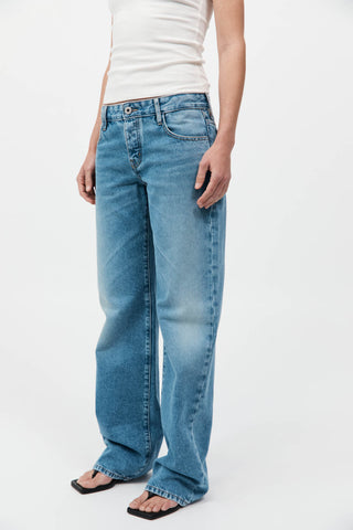 90s Low Rise Jeans, 90s Blue