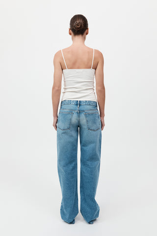 90s Low Rise Jeans, 90s Blue