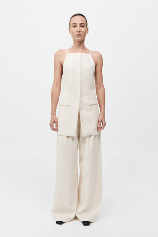 Double Loop Pants, Off White