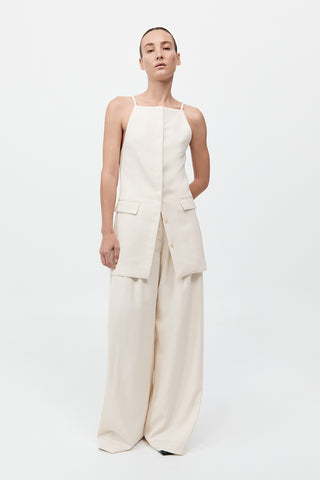Double Loop Pants, Off White