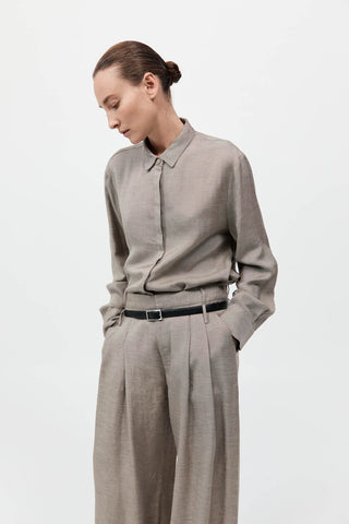 Melange Classic Shirt, Rye