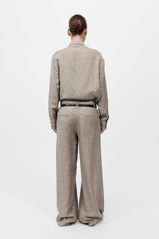 Melange Classic Shirt, Rye