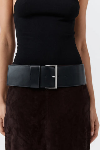 Wide Classic Belt, Black