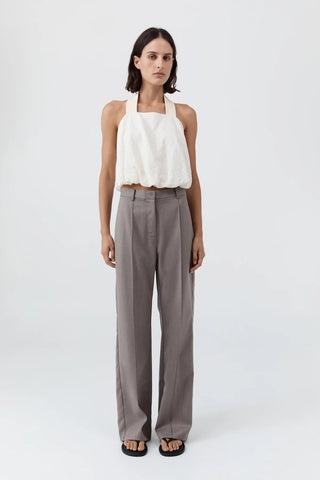 Cloud Twist Halter Top, Off White