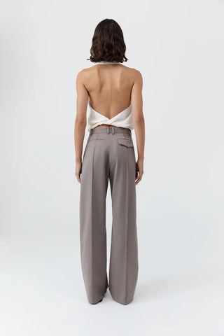 Cloud Twist Halter Top, Off White