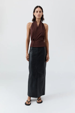 Halter Wrap Top, Liqueur
