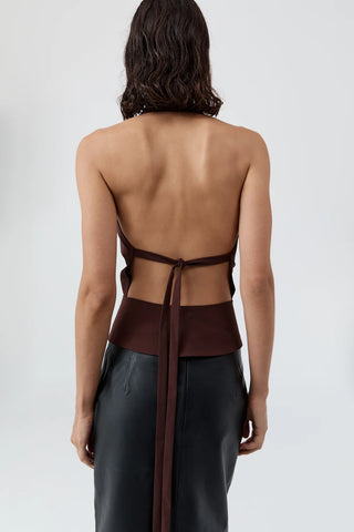Halter Wrap Top, Liqueur