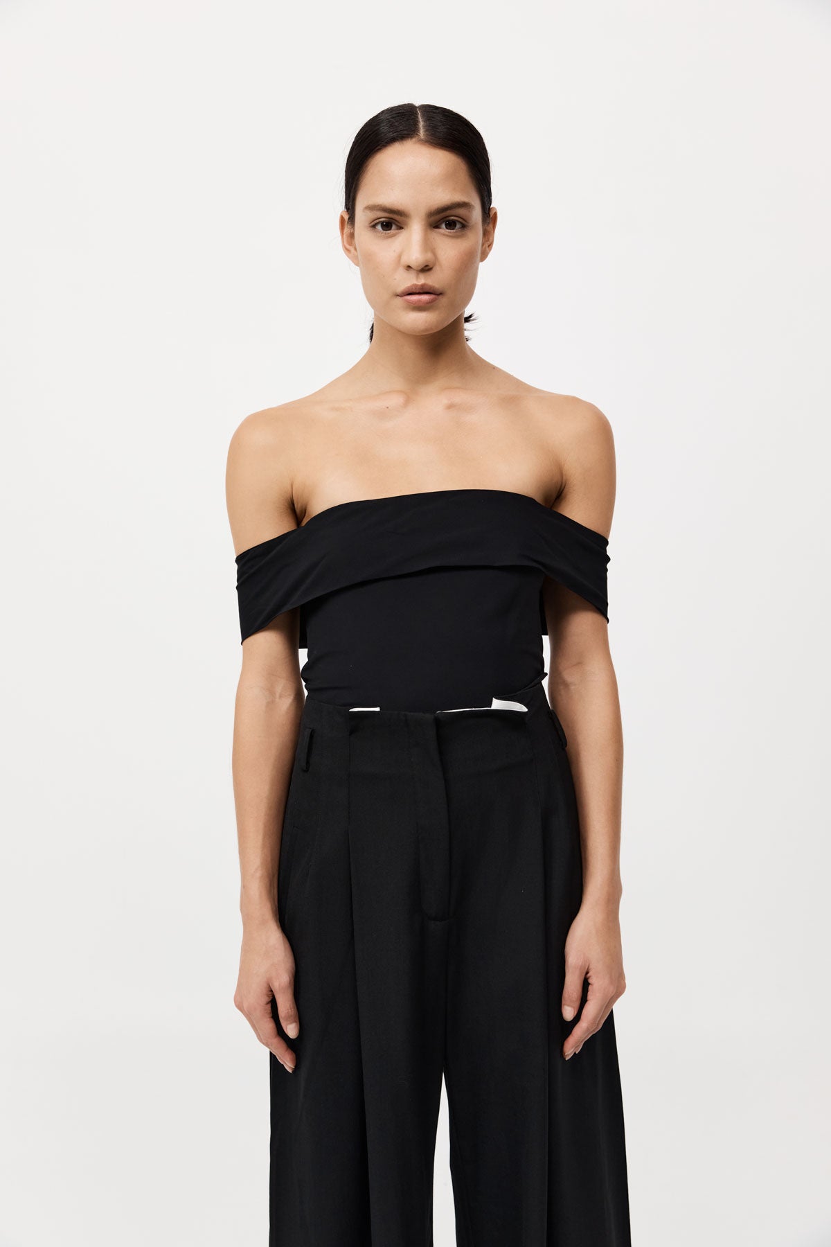 Black loose off the shoulder top online