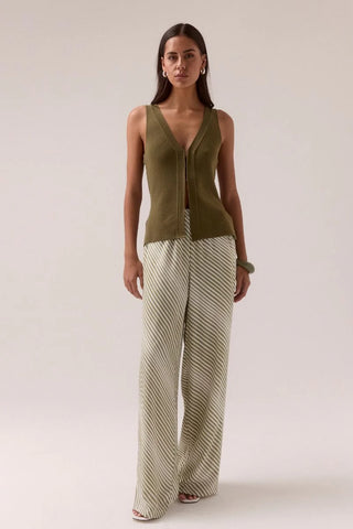 SENTIMENT KNIT TOP, OLIVE