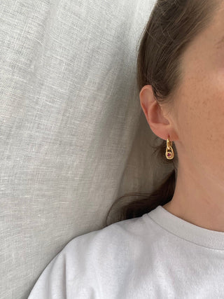 visage earrings, released from love, RFl, statement earrings, chunky earrings, gold statement earrings, gold earrings