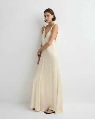 Ardea Twist Shoulder Maxi Dress