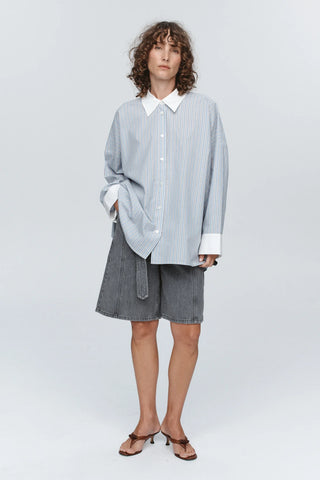 Edie Shirt, Bleu Stripe