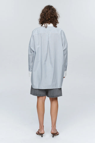 Edie Shirt, Bleu Stripe