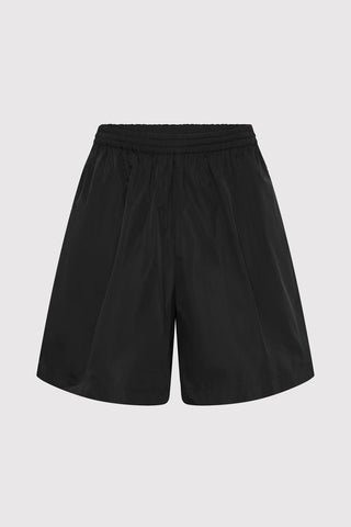 Black Paper Taffeta Short