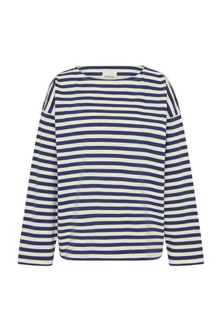 Haisley Top, Navy Stripe