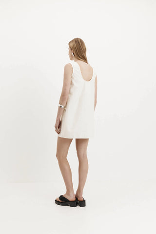 Gigi Mini Dress in Textured Cotton
