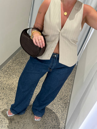 Wide Leg Jean, Heritage Blue