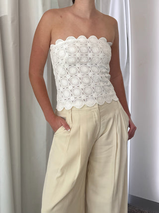 Doily Top, White