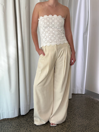 Double Loop Pants, Off White