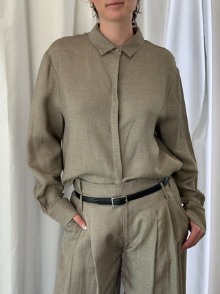 Melange Classic Shirt, Rye