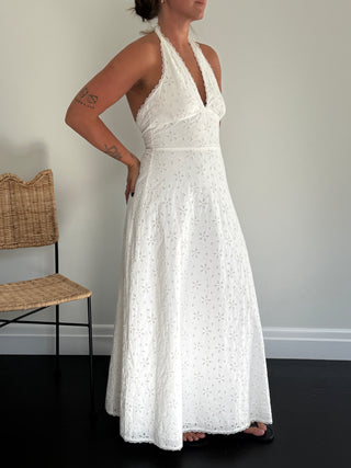 Salma Dress, Vintage White