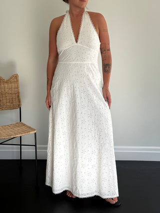 Salma Dress, Vintage White