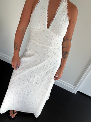 Salma Dress, Vintage White