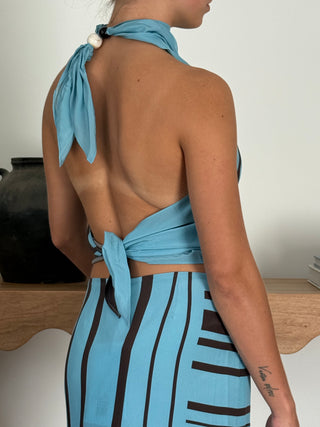 Rioja Halter Scarf Top