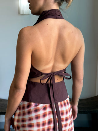 Halter Wrap Top, Liqueur