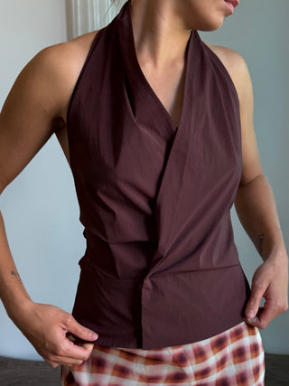 Halter Wrap Top, Liqueur