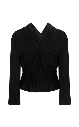 Long Sleeve Chaimberlain Top, Black