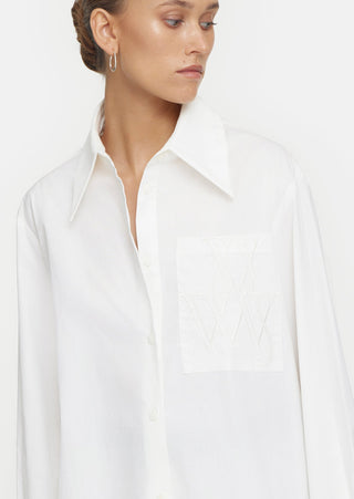 proclaim shirt, vik & woods, oversized shirt, oversized white shirt, organic shirt, white button up, unisex shirt, collared shirt