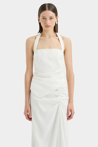 Dorian Halter Top, Ivory