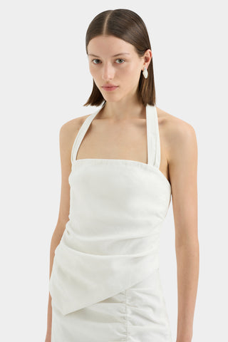 Dorian Halter Top, Ivory