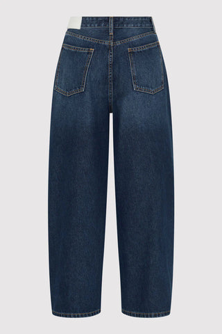 Mid Rise Balloon Jeans - Dark Indigo