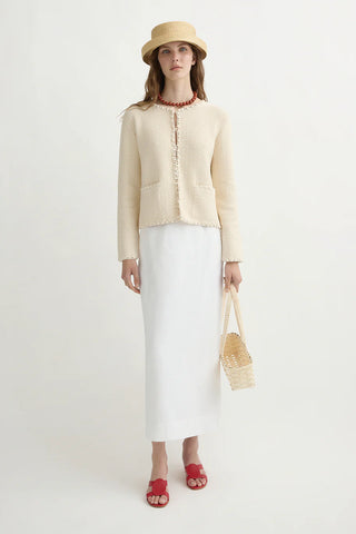 Emma Pencil Skirt, Ivory