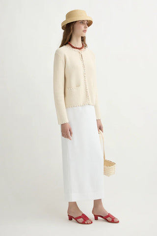 Emma Pencil Skirt, Ivory