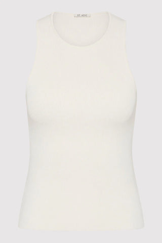 Sculpted Knit Top - Off White