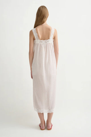 Marlowe Dress, Cream & Red Polka Dot