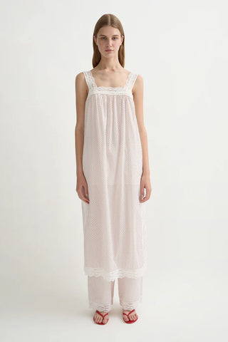 Marlowe Dress, Cream & Red Polka Dot
