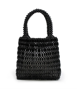Black Beaded Bag