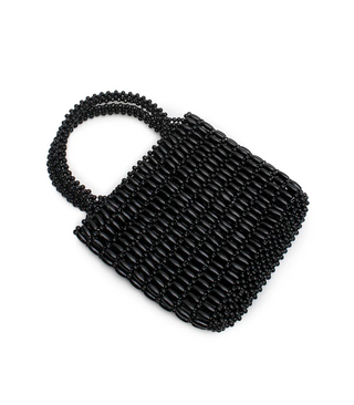 Black Beaded Bag