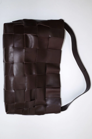 Chocolate Woven Tote Large