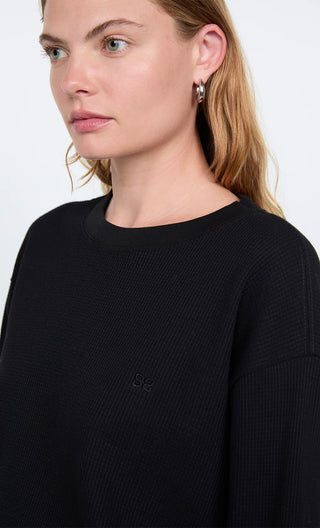 SILO LONG SLEEVE TOP - White